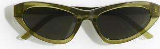 H&M Cat-Eye-Sonnenbrille - Green