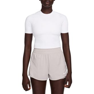 Nike Zenvy Dri-FIT Rib T-Shirt in 100 100 White/pcg6C at Nordstrom Rack, Size Xx-Large