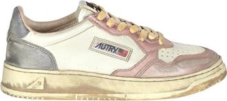 Autry Sneakers, female, Multicolor, Size: 11 US Vintage Leather Sneakers Super Model