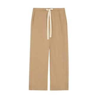 Max Mara Wide Trousers, female, Beige, Size: 2XS S Max Mara Rtw