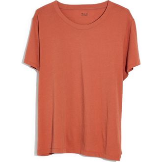 Madewell Northside Vintage Tee in Afterglow Red at Nordstrom, Size Xx-Small