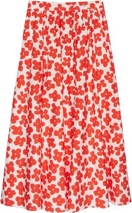 Msgm Gonna a fiori - Rosso