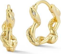 Glaze Jewelry Snake Huggie Hoop Earrings in Gold at Nordstrom Rack