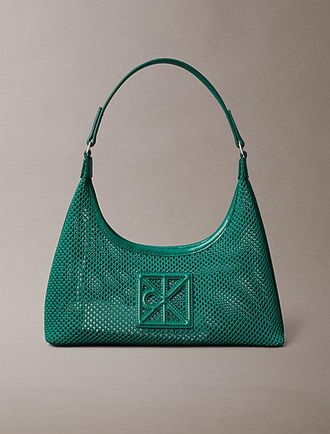 Calvin Klein Bolsa De Hombro De Malla Con Logo Emblem&aacute;tico