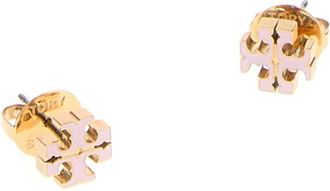 Tory Burch Womens Pink Metal Earrings Pinksnow Orecchini