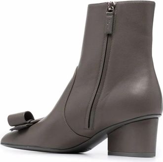 Ferragamo Viva Ankle Boot - Gray