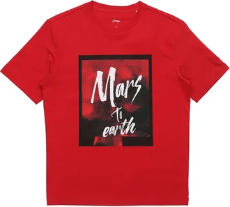 Li-Ning Counterflow Mars To Earth Graphic T-shirt Red AHSQ342-3