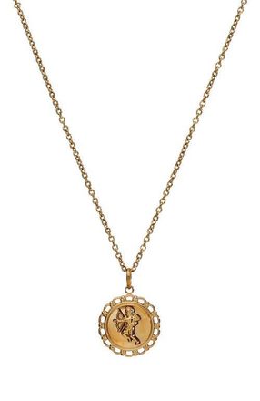 Alex and Ani Cupid Pendant Necklace in Gold at Nordstrom