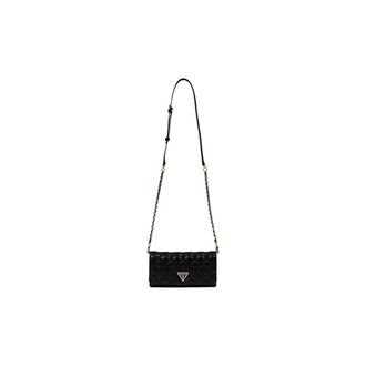 Guess Borsa a spalla trapuntata con tracolla a catena - - Bags - Donna - Nero - ONE SIZE
