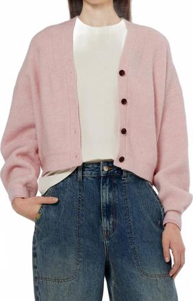 Scotch & Soda Melange Cardigan In Pink