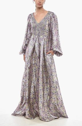 Stella McCartney Lurex Maxi Dress LAVANYA With Floral Print Stella McCartney