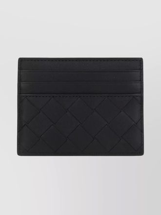 Bottega Veneta leather woven cardholder