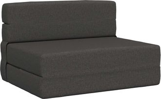vidaXL Sof&aacute; Cama Plegable Gris Oscuro 70 X 72 X 60 Cm Tela Vidaxl
