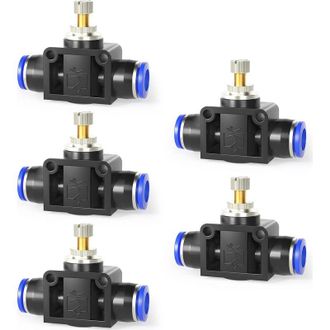 OEM V&aacute;lvulas De Control De Flujo De Aire De 8 Mm De Di&aacute;metro Exterior Con Conexi&oacute;n R&aacute;pida, Regulador De Velocidad Recto (sa8)