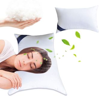 OEM Almohadas Tama&ntilde;o King Size, Rellenas De Plumas Y Plum&oacute;n, De Algod&oacute;n Transpirable, Para Dormitorio