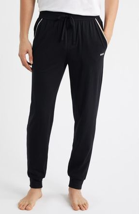 BOSS Unique Cotton Blend Pajama Joggers in Black at Nordstrom, Size Xx-Large