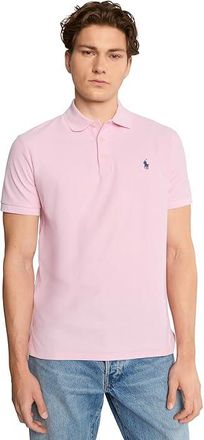 Polo Ralph Lauren Custom Slim Fit Honeycomb-Mesh Polo Mens Clothing Bath Pink : 2XL, Cotton