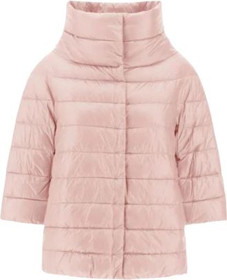 Herno Ultralight Nylon Aminta Jacket - Dames - Gewatteerde jassen - Roze - M - Nylon - Jassen