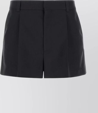 Gucci twill bermuda shorts featuring front pleats