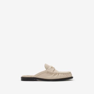 Burberry Leather Cadet Mules