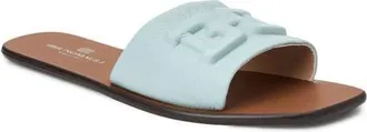 Bruno Magli Aqua Slide Sandal in Sky Blue Tumbled at Nordstrom, Size 10.5