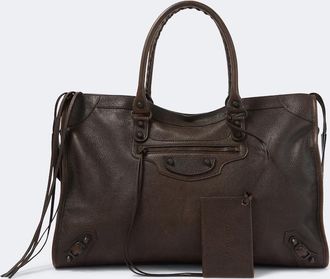 Balenciaga Le City Large leather tote bag