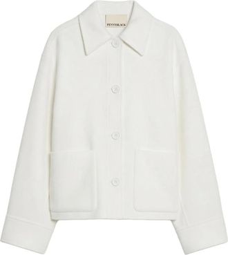 Pennyblack Jassen, Dames, Wit, XS, Wol, Newport Jacket