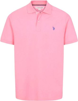 U.S.Polo Association U.s. Polo Assn., Heren, Tops, Roze, Maat: 2XL Katoen
