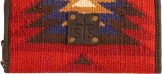 StS Ranchwear Womens Aztec Bifold Wallet In Crimson Sun