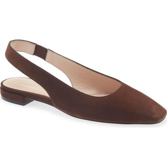 Stuart Weitzman Stassi Slingback Flat in Walnut at Nordstrom, Size 8.5