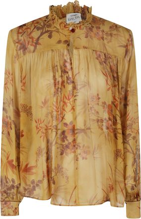 Forte_Forte Heliodore Le Bambou Secret Floral Viscose Blouse