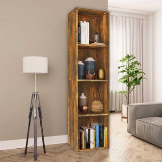 vidaXL Libreria/mobile Tv Rovere Fumo 36x30x143cm In Legno Multistrato - Vidaxl