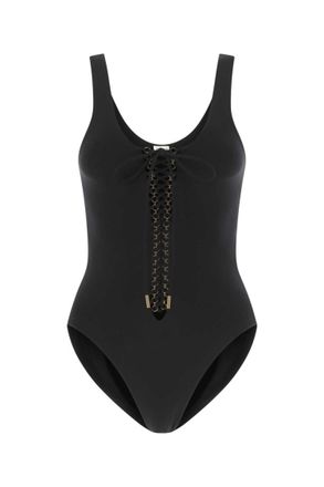 Saint Laurent Black Stretch Nylon Swimsuit