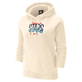 Nike Chicago Stars Phoenix Fleece Nike Womens Oversized Hoodie in White | W31855CHRS26-NAT