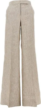 Max Mara Chevron linen batavia pants Woman 44