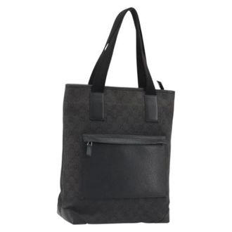 Gucci Vintage, unisex, Zwart, ONE Size, Leer, Pre-owned Vintage Tote Bag