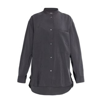 STUDIO NICHOLSON Shirts, female, Gray, Size: XS Donan Shirt