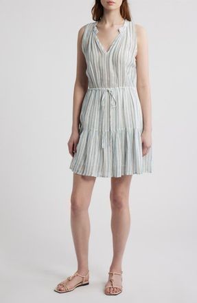 Rails Albany Stripe Tiered Linen Blend Dress in Windward Stripe at Nordstrom, Size X-Small