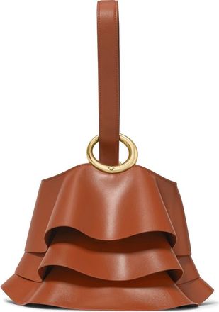 Kate Spade New York halo pleated wave leather mini bucket bag in Southwest Desert at Nordstrom