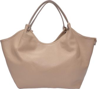 Isabella Rhea Beige Rundleer Tas