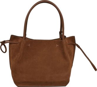 Tod's Medium Suede Bucket Bag - Dames - Shoppers - Bruin - ONE Size - Su&egrave;de - Tassen