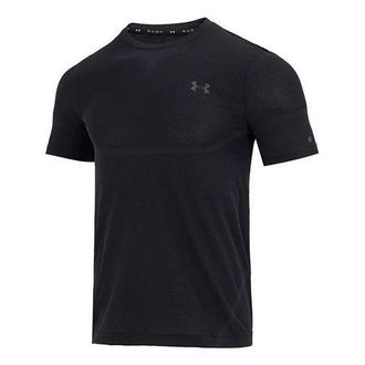 Under Armour Rush Seamless Legacy T-Shirt Black 1376781-001