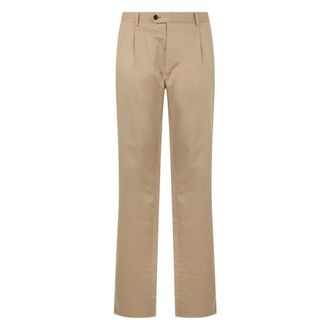Moorer Heren, Broeken, Beige, Maat: M Katoen
