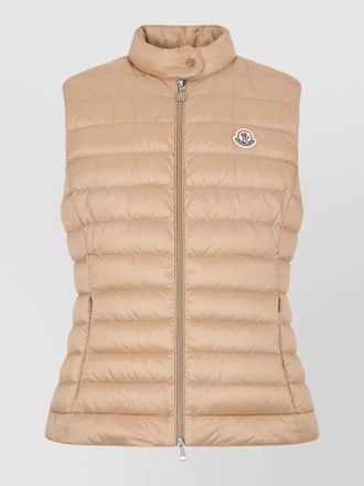 Moncler padded sleeveless high neck zip jacket