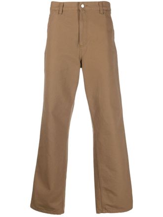 Carhartt Work in Progress Single Knee trousers - men - Organic Cotton/Cotton/Polyester - 28/32 - Brown