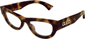 Gucci Modieuze bril met zwart montuur - Dames - Brillen - Bruin - 51 MM - Accessoires