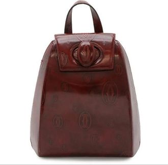 Cartier Pre-owned Leather backpacks - Dames - Vintage Rugzakken - Rood - ONE Size - Vintage