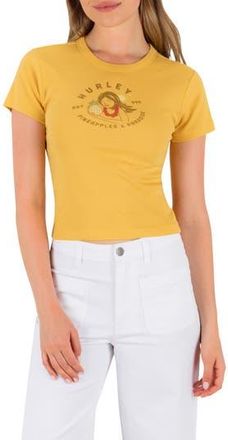 Hurley Pineapples and Paradise Baby Tee in Saffron at Nordstrom Rack, Size X-Small