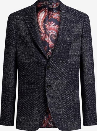 Etro Jersey-Blazer mit Patchwork-Motiv Roma