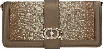 La Carrie Tassen.. Grijs - Dames - Clutches - Grijs - ONE Size - Satijn - Tassen